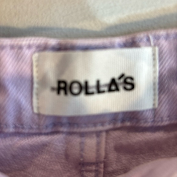 ROLLA’S Sz 28 Jeans Original High Rise Straight Tie Dye Lavender NEW WITH TAGS - Picture 7 of 12